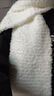 暢印珊瑚絨圍巾成品柔軟小熊?chē)砻€(xiàn)超軟純手織圍巾冬季保暖不刺撓 乳白色圍巾 曬單實(shí)拍圖