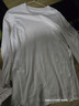 優(yōu)衣庫男裝女裝柔軟圓領(lǐng)T恤/休閑長(cháng)袖上衣25秋冬新款479783 00 白色 M /170/92A 曬單實(shí)拍圖