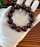 月印百川 金星小葉紫檀手串木飾文玩佛珠手鏈男女款約15mm 曬單實(shí)拍圖