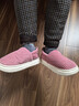 回力包跟棉拖鞋女士冬季新款外穿防滑厚底居家保暖棉鞋0792 紫色38-39 曬單實(shí)拍圖