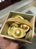 銅師傅《真金鎏鍍實(shí)心銅元寶》客廳桌面銅擺件 家居裝飾 中號6個(gè)套裝 曬單實(shí)拍圖