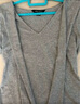 UR2025秋季新款女裝簡(jiǎn)約設計感披肩式修身短袖T恤UWU450013 花灰 M 曬單實(shí)拍圖