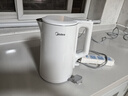 美的（Midea）電熱水壺煮水壺家用小型電燒水壺 0涂層食品級304不銹鋼雙層防燙無(wú)縫內膽1.5升容量 1566 曬單實(shí)拍圖