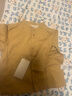 無(wú)印良品（MUJI）嬰童 法蘭絨 立領(lǐng)長(cháng)袖襯衫兒童襯衣男童女童25年秋季童裝 暗黃色 100 /56A 曬單實(shí)拍圖