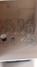 CLITON白酒杯分酒器套裝一口杯高腳玻璃小酒杯帶把分酒壺烈酒杯6壺8杯 曬單實拍圖