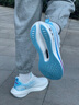 邦特運動(dòng)鞋鞋子跑步鞋透氣網(wǎng)面輕便防滑耐磨休閑鞋 白紫（棉） 42 曬單實(shí)拍圖