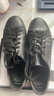 洛克華菲（Rock Fairwhale）新款休閑鞋男真皮夏季百搭男士板鞋韓版透氣系帶小白鞋男壓花男鞋 黑色 43 曬單實(shí)拍圖
