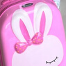 新秀麗（Samsonite）行李箱16英寸拉桿箱粉色小兔子兒童旅行箱包U22拉鏈箱登機箱 曬單實(shí)拍圖