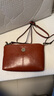 奢理氏 真牛皮女包斜挎小包包牛皮手拿包韓版單肩包四季百搭迷你小包 復古棕 曬單實(shí)拍圖