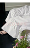 闊色（kuose）拼接a字半身裙褲闊腿褲女春夏新款荷葉邊魚(yú)尾寬松九分褲 米白色4004 L 曬單實(shí)拍圖