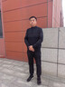 老爺車（LAOYECHE）爸爸裝針織衫男冬季加絨保暖本命年紅色男士毛衣中老年人打底衫 曬單實(shí)拍圖