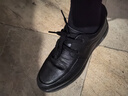 紅蜻蜓秋冬真皮正品皮鞋牛皮輕便軟底男士商務(wù)休閑皮鞋WJA33220 黑色 39 曬單實(shí)拍圖