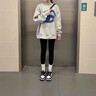 莫代爾棉質(zhì)打底褲女外穿春秋季高腰收腹緊身加絨加厚無(wú)痕顯瘦修身長(cháng)褲冬 深灰【春秋款】 L (95斤-120斤) 曬單實(shí)拍圖
