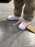 耐克酷菠蘿嬰童平底運動(dòng)鞋魔術(shù)貼冬新款男女童NIKE COURT DQ0493 100白色/泡沫粉 25 曬單實(shí)拍圖