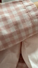 無(wú)印良品（MUJI）[自營(yíng)限定款]女士無(wú)側縫 雙層紗織睡衣  軟棉棉內衣 粉色格紋 XL 曬單實(shí)拍圖