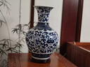 晟煦景德鎮陶瓷器仿古青花瓷花瓶大號落地中式家居客廳插花裝飾品擺件 大號手繪富貴蓮賞瓶高+收藏 58cm 曬單實(shí)拍圖