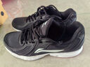 李寧運動(dòng)鞋男鞋輕便透氣網(wǎng)面緩震跑步鞋黑色低幫軟底休閑慢跑鞋 【秋冬款防護革面】黑色/鐵青灰(009款)-6 42 曬單實(shí)拍圖