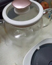 美的（Midea）花漾0膠水全玻璃全自動(dòng)養生壺 辦公室多功能煮茶壺 燒水壺恒溫電熱水壺煮茶器花茶壺1L YS10B101 曬單實(shí)拍圖