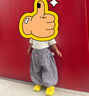 LUSON小o爸女?huà)胪?女寶寶長(cháng)褲2025夏季新款洋氣滿(mǎn)印束腳褲嬰兒防蚊褲 曬單實(shí)拍圖