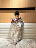 威爾貝魯（WELLBER）恒溫睡袋嬰幼兒1-3歲竹棉睡衣秋冬兒童寶寶防踢被子薄夾棉 夢境XL 曬單實拍圖