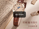 迪士尼（Disney）手表女學(xué)生簡(jiǎn)約氣質(zhì)ins風(fēng)防水高中生方形腕表女士手表復古小棕表 曬單實(shí)拍圖