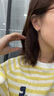 ZEGL999足銀耳環(huán)耳圈針養(yǎng)耳洞耳釘女簡約 曬單實(shí)拍圖