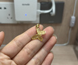 周大生黃金吊墜女足金蝴蝶首飾掛墜生日禮物送女友1.71g 曬單實(shí)拍圖