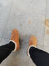 奧康男鞋冬季新款加絨加厚保暖棉鞋男士休閑防滑包頭勃肯百搭半拖鞋子 黃色-1255021000H 【標準皮鞋尺碼】 41 【順豐包郵】 曬單實(shí)拍圖
