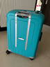 新秀麗（Samsonite）歐洲進(jìn)口時(shí)尚純色卡扣拉桿箱男女旅行行李箱 10U湖藍色 25英寸托運箱 曬單實(shí)拍圖