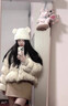 圣保美冬季羽絨棉服女短款2025新款小個(gè)子韓版棉衣外套加厚面包服棉襖子 淺黃色 S 碼 曬單實(shí)拍圖