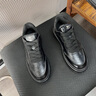 七匹狼男鞋冬季新款運動(dòng)百搭經(jīng)典板鞋男厚底增高防滑耐磨潮流休閑皮鞋男 黑色 【標準皮鞋碼】 41 (255mm) 曬單實(shí)拍圖
