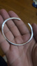 周大生莫比烏斯環(huán)純銀手鐲子素圈開(kāi)口足銀輕奢小眾生日禮物送女友 曬單實(shí)拍圖