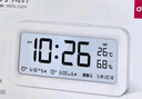 得力（deli）充電款電子智能鬧鐘背光大鬧鈴家用學(xué)生多功能溫濕度計大屏床頭鐘 開(kāi)學(xué)升學(xué)季必備 白 LE103A 曬單實(shí)拍圖