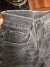 JEEP SPIRIT牛仔褲男款春秋灰色彈力直筒長(cháng)褲2025新款秋季寬松薄款休閑褲子男 8015灰色 28 曬單實(shí)拍圖