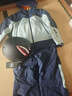 南恩兒童滑雪服套裝男女童保暖防水單雙板滑雪背帶褲滑雪衣 天青藍 150cm 曬單實(shí)拍圖