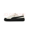 彪馬（PUMA）【厚底鞋】復古增高花瓣鞋女新款休閑板鞋PLATFORM397250 米白色-黑色-古銅色-01 37 曬單實(shí)拍圖