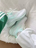 回力夏季運動(dòng)鞋女款2025新款網(wǎng)鞋女透氣網(wǎng)面薄款軟底減震跑步鞋子 白淺綠 【輕便跑步不累腳】 36 曬單實(shí)拍圖