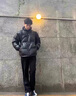 AEMAPE棉服男美式pu皮棉衣男加厚保暖潮韓版棉襖男女同款外套羽面包絨服 黑色 XL 推薦【120-140斤】 曬單實(shí)拍圖