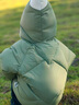 乖奇熊三防寶寶連帽羽絨服外套秋冬季嬰幼兒保暖發(fā)熱上衣服可愛圍脖 布里藍(lán) 90 曬單實(shí)拍圖