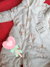 童泰（TONGTAI）嬰兒連體衣秋冬季純棉寶寶夾棉衣服兒童家居服哈衣爬服棕色73cm 曬單實(shí)拍圖