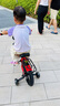 永久（FOREVER）兒童自行車(chē)3-6-10-12歲兒童單車(chē)男孩童車(chē)女童自行車(chē) 中國紅 一體輪 后座版 14寸【適合身高90-125】 曬單實(shí)拍圖