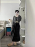 宏資琦連衣裙女裝穿搭一整套2025秋季新款小個子高級感衣服搭配套裝裙子 灰色上衣兩件套+半身裙 M 曬單實拍圖