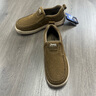 Jeep吉普頭層牛皮休閑鞋男秋冬新款透氣軟底一腳蹬懶人鞋防滑爸爸鞋男 卡其【牛皮鞋面】 標準皮鞋碼 41 曬單實(shí)拍圖