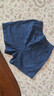 優(yōu)衣庫女裝棉質(zhì)松緊短褲/牛仔休閑居家可外穿473757 67 海藍色 M 曬單實(shí)拍圖