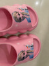 迪士尼童鞋夏季浴室涼拖鞋女童愛(ài)莎公主戶(hù)外防滑一字拖F1361 橘粉  曬單實(shí)拍圖
