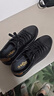 金利來(lái)（Goldlion）男鞋時(shí)尚個(gè)性耐磨板鞋舒適系帶休閑鞋55323073901A黑-42碼 曬單實(shí)拍圖