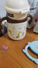 NEVS兒童保溫杯316不銹鋼嬰兒學(xué)飲吸管杯寶寶水壺直飲泡奶瓶-奶格米 曬單實(shí)拍圖