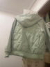 鴨鴨（YAYA）【90+系列】輕薄羽絨服女短款2024冬季新款時(shí)尚連帽保暖外套KL 松香綠色 XL (170) 曬單實(shí)拍圖