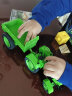 凯迪威工程汽车模型合金拖拉机模型农场机械仿真男孩儿童礼品农用玩具车 带车斗复古拖拉机绿色 实拍图