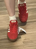 adidas「T頭鞋」VL COURT復古休閑板鞋德訓鞋男女阿迪達斯輕運動(dòng) 淺猩紅/暖香草色/黃色   37 曬單實(shí)拍圖